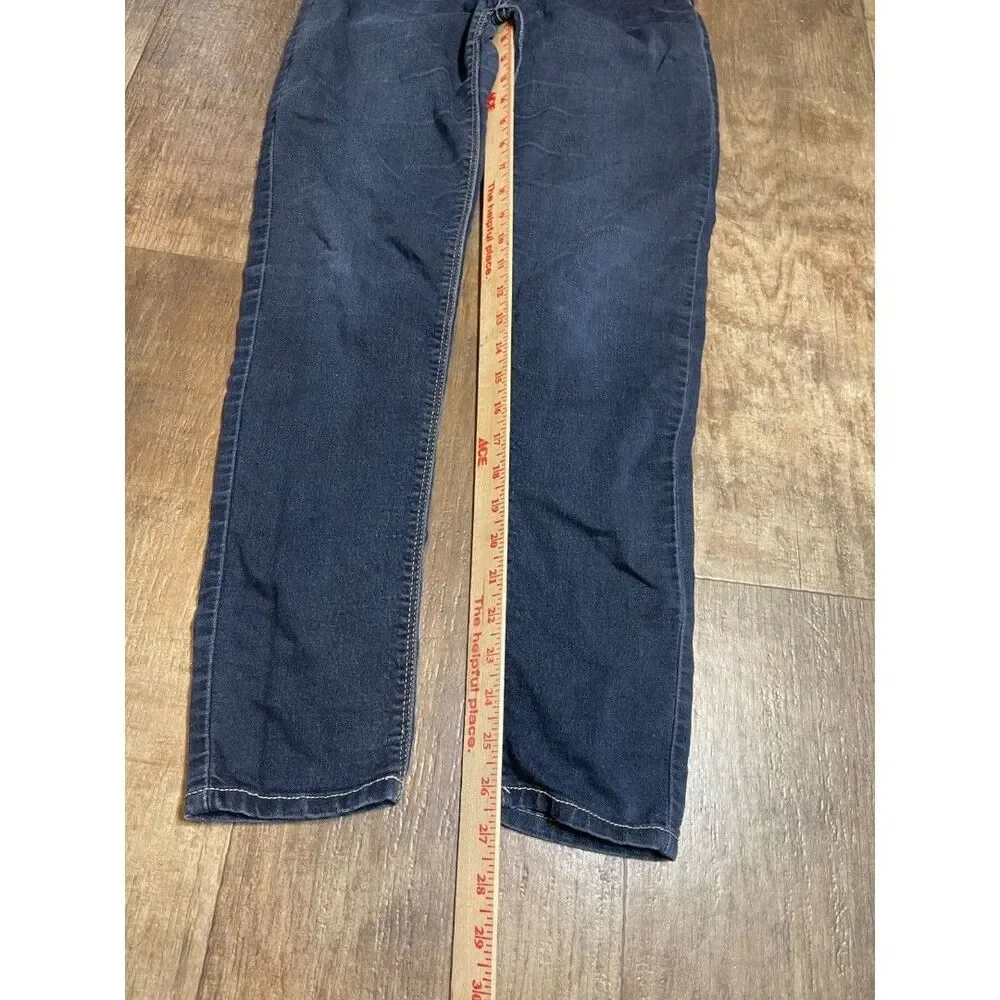 Jordache Jeans Girls Size 16 Slim Super Skinny Blue Denim adjustable waist